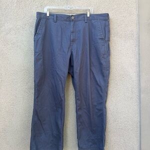 Duluth Trading Co Carpenter Pants Men's Size 42x28 Gray Casual Utility Pockets